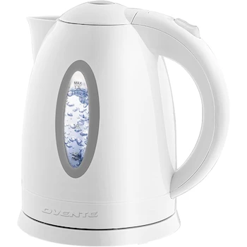 Imagen de referencia para Ovente KP72W Hervidor Eléctrico Sin Cable, 1.7 Litros, Color Blanco