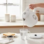 Miniatura de Ovente KP72W Hervidor Eléctrico Sin Cable, 1.7 Litros, Color Blanco