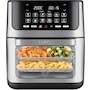 Miniatura de Hukën x MasterChef Horno + Freidora de Aire BAKE N’ FRY 12 L con Panel Touch Doble Pantalla LED, Puerta Desmontable, Ventana con Luz, 5 Accesorios y Recetario