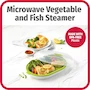 Miniatura de Good Cook Vaporizador para Microondas - Vaporera de Verduras y Pescado con Tapa Transparente y Ventilación Ajustable - Modelo 20146 - Capacidad Familiar