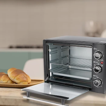 Imagen 2 de DAEWOO Horno Tostador 20 L DOT-1657 con Puerta de Vidrio Templado