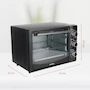 Miniatura de DAEWOO Horno Tostador 20 L DOT-1657 con Puerta de Vidrio Templado