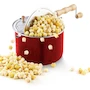 Miniatura de Cook N Home Modelo 02699 Popcorn Popper con Manivela, Capacidad 6 Cuartos de Galón, Aluminio, Color Rojo