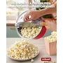 Miniatura de Cook N Home Modelo 02699 Popcorn Popper con Manivela, Capacidad 6 Cuartos de Galón, Aluminio, Color Rojo