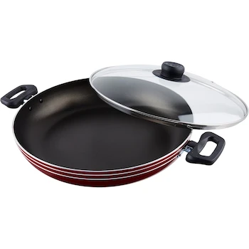 Imagen de referencia para Arrocera EKCO Modelo 31046 Roja de Aluminio de 30 cm con Tapa de Vidrio