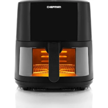 Imagen 4 de Chefman Freidora de Aire Modelo RJ38-SQPF-8TW-MX Color Negro Capacidad 7.5 L Dimensiones 43.18 x 37.08 x 42.16 cm Peso 7.3 kg Material Aluminio y Plástico ASIN B0BMCQ6CKG