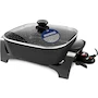 Miniatura de Elite Gourmet EG6201 Sartén Eléctrica Extra Profunda con Tapa de Vidrio Ventilada, Color Negro, 30.5 x 30.5 x 8.1 cm, 7.5 Qt