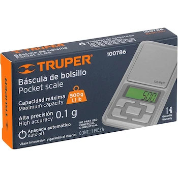 Imagen 4 de Truper BASE-05J, Báscula de bolsillo electrónica, capacidad 500 g