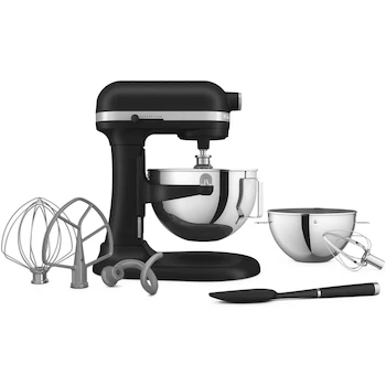 Imagen de referencia para KitchenAid Batidora de Pie Profesional 4.7 L Negra con Tazón de Acero Inoxidable y Accesorios