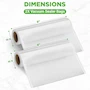 Miniatura de NutriChef Two 8" x 10' 4 mil Commercial Grade Vacuum Sealer Food Storage Rolls - 2 Pack - Create Your Own Size Bags for NutriChef and Other Brands