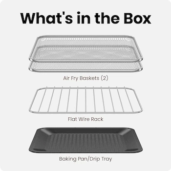 Imagen 2 de Chefman EasyAir 15 Qt. Freidora de Aire y Horno de Encimera, Serie EasyAir, Modelo RJ50-15T, Color Negro, Capacidad 15 Qt, Capacidad para 4 Rebanadas, Dimensiones 15 x 16.8 x 11.4 pulgadas