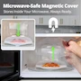 Miniatura de HOVER COVER - Cubierta Magnética para Salpicaduras de Microondas, Transparente, Ventilada, 12 pulgadas, sin BPA, Color Blanco