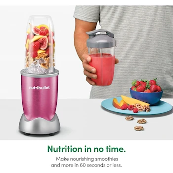 Imagen 2 de NutriBullet Pro NB9-1301PINK 13 Piezas Licuadora Personal Color Rosa Baya 900 W