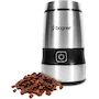 Miniatura de Bogner Molino Eléctrico para Café de Grano, Frutos Secos y Cualquier Tipo de Especias con Mecanismo de Trituración en Acero Inoxidable, Modelo BCG01, Color Plata, Capacidad 85 Gramos, Dimensiones 11,43 x 11,94 x 20,78 cm