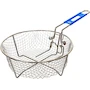 Miniatura de Lodge 8FB2 Cesta para Freír Profunda, Plateado, Acero Chapado en Níquel, Diámetro 22.86 cm (9"), Profundidad 8.89 cm (3.5"), para Horno Holandés de 5 Cuartos
