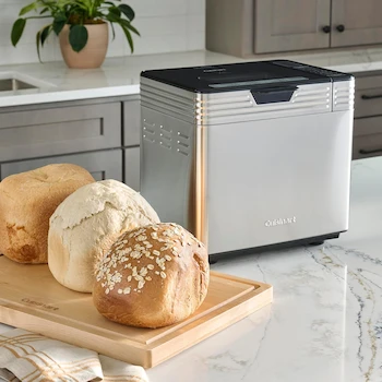 Imagen 2 de Cuisinart CBK-210 Máquina para Hacer Pan de Convección Custom, Acero Inoxidable, 3 Tamaños de Pan hasta 2 Libras, Dimensiones 12.25 x 8.85 x 13 Pulgadas