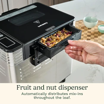 Imagen 5 de Cuisinart CBK-210 Máquina para Hacer Pan de Convección Custom, Acero Inoxidable, 3 Tamaños de Pan hasta 2 Libras, Dimensiones 12.25 x 8.85 x 13 Pulgadas