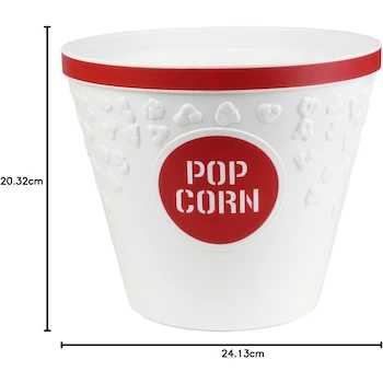 Imagen 3 de Hutzler Tazones para Palomitas de Maíz, Juego de 2, Color Rojo, Capacidad 6 Cuartos, Diámetro Superior 9.5 Pulgadas, Diámetro Inferior 5.5 Pulgadas, Altura 8 Pulgadas, ASIN B01ADIZTWC