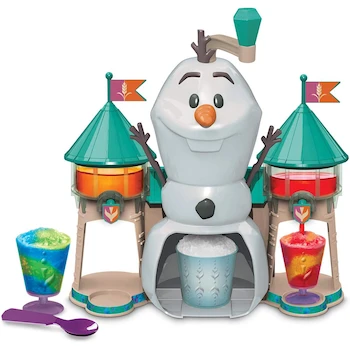Imagen 5 de Disney Frozen 2 Slushy Treat Maker de Cra-Z-Art - Máquina para Hacer Granizados con Unidad Slushy, Afeitadora de Hielo, Moldes para Cubos de Hielo, Cubeta, Vaso y Cuchara