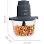 Miniatura de T-fal Procesador de Alimentos Choppeo, Con Vaso de Vidrio Borosilicato, Capacidad Útil 1 L, Color Gris, Modelo MB603BX0
