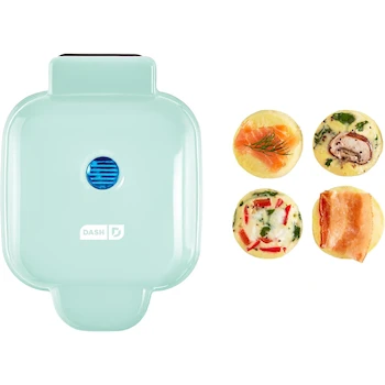 Imagen de referencia para Dash DBBM450GBAQ08 Deluxe Sous Vide Style Egg Bite Maker, 4 Moldes Individuales de Silicona, Color Aqua