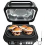 Miniatura de Ninja - Combinación de parrilla y plancha Foodi Smart XL Pro IG651 para interiores, negro, con parrilla de 9 x 12 pulgadas, plancha plana de 12 pulgadas, canasta de 4 qt, dimensiones 15.7 x 17.4 x 11.63 pulgadas