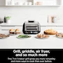 Miniatura de Ninja - Combinación de parrilla y plancha Foodi Smart XL Pro IG651 para interiores, negro, con parrilla de 9 x 12 pulgadas, plancha plana de 12 pulgadas, canasta de 4 qt, dimensiones 15.7 x 17.4 x 11.63 pulgadas