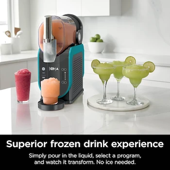 Imagen 3 de Ninja SLUSHi - Máquina profesional de bebidas congeladas y granizados, 86 onzas, color Turquesa