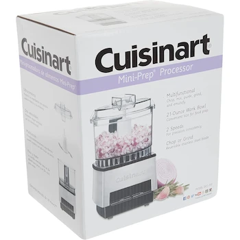 Imagen 5 de Cuisinart DLC-1SS Mini-Prep Food Processor, Brushed Stainless Steel, 2.6 Cup / 21 Ounce Capacity, Dimensions 4.63 x 6.25 x 8 Inches