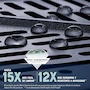 Miniatura de Oster® Freidora de Aire con Panel Digital, Capacidad de 9 Litros, Color Plateado, Modelo CKSTAF90D
