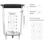 Miniatura de Blendtec WildSide Jarra de 98 onzas, grado comercial, tarro de batidora de repuesto de cinco caras, compatible con licuadoras Blendtec, capacidad de mezcla de 30 onzas, transparente 2839 ml Claro, modelo 40-630-50, dimensiones 17.5 x 18 x 25.1 cm