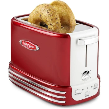 Imagen de referencia para Nostalgia Retro Wide 2-Slice Toaster Vintage Design Rojo