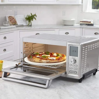 Imagen 2 de Cuisinart TOB-260N1 Horno Tostador de Convección Chef, Acero Inoxidable, Dimensiones 20.8" x 17.9" x 11.4", Capacidad para Pizza 13" y 9 Rebanadas