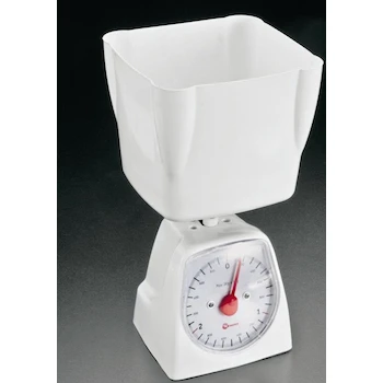 Imagen de referencia para Báscula de Cocina Mecánica Libra Metaltex Modelo 259233 Color Blanco Capacidad 3 kg Material Plástico PP EAN 8002522592331