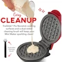Miniatura de DASH Deluxe Mini Máquina Waflera Roja Manzana con Cepillo Incluido | Waffles Individuales 10 cm / 4 Pulgadas | Compacta Portátil