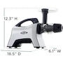 Miniatura de Omega Exprimidor de Jugo y Sistema Nutricional Modelo NC1000HDS, Color Plateado, Material Plástico sin BPA, Dimensiones 46.99 x 15.49 x 31.24 cm, Peso 6.69 kg