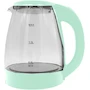 Miniatura de Aleissi Tetera Hervidor Eléctrico con Vaso de Vidrio 1.8 Litros Color Menta