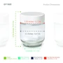 Miniatura de Euro Cuisine GY1920 Tarros de Vidrio con Tapas Transparentes para Yogurtera, 6 Onzas Cada Uno, Juego de 8