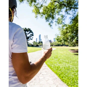 Imagen 2 de SodaStream Botella Delgada de 0.5 Litros (500 ml), Apta para Lavavajillas, Color Blanco, Pack de 2 Unidades