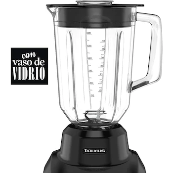 Imagen 4 de TAURUS VITRA Licuadora de Vidrio 1.5L 10 Velocidades + Pulsos Negro