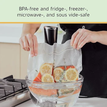 Imagen 5 de FoodSaver Bolsas Selladoras al Vacío Paquete Variado 30 Unidades: 5 Bolsas Tamaño Pinta, 15 Tamaño Cuarto de Galón, 10 Tamaño Galón, Color Transparente, Modelo 2186362