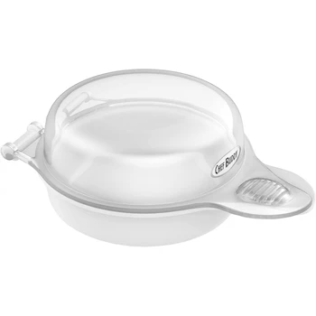Imagen 4 de Chef Buddy Microwave Egg Maker, Model B004SJUGPI, White Polypropylene Plastic, Capacity for 2 Eggs, Dimensions 6.625 x 4.625 x 2.5 inches