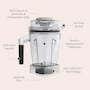Miniatura de Vitamix 065421 Contenedor AER Disc 48 oz Clear con SELF-DETECT para Licuadoras Vitamix Ascent y Full-Size