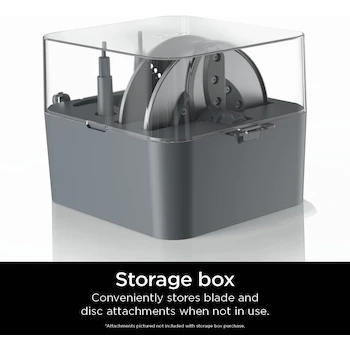 Imagen 2 de Ninja XSKNF70SBX Professional XL - Caja de almacenamiento para procesadores de alimentos (compatible con procesadores de alimentos NF700 Ninja: específicamente para almacenar hojas de masa, hojas de picar y discos), color gris
