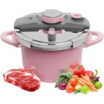 Imagen de referencia para Bogner Olla de Presión 6L Acero Inoxidable Rosa Modelo BPC06P