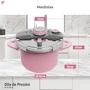 Miniatura de Bogner Olla de Presión 6L Acero Inoxidable Rosa Modelo BPC06P