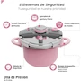 Miniatura de Bogner Olla de Presión 6L Acero Inoxidable Rosa Modelo BPC06P