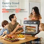 Miniatura de COSORI CS100-AO Smart 12 en 1 Freidora de Aire Horno Tostador Combo, Encimera de Horno de Convección Airfryer, Serie Classic, Acero Inoxidable Negro, Capacidad 26QT