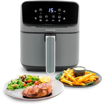 Imagen alusiva al producto TAURUS FLARE II Freidora de Aire Digital Multifunción Gris 4.5 L Dimensiones 30 x 30 x 29 cm