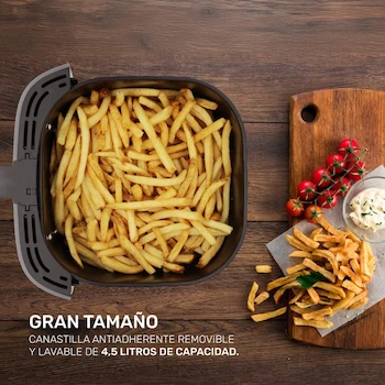 Imagen 2 de TAURUS FLARE II Freidora de Aire Digital Multifunción Gris 4.5 L Dimensiones 30 x 30 x 29 cm